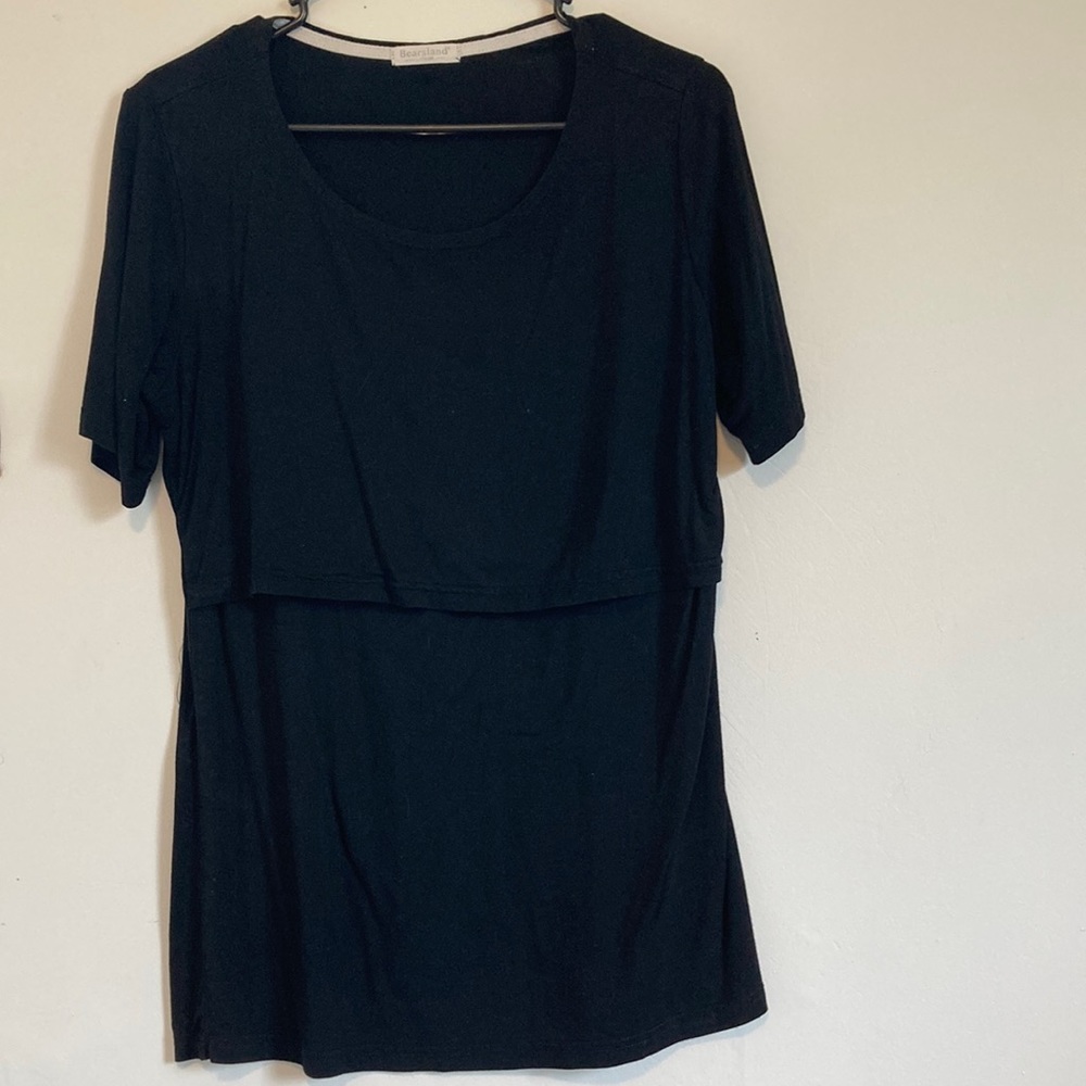 Bearsland black nursing top